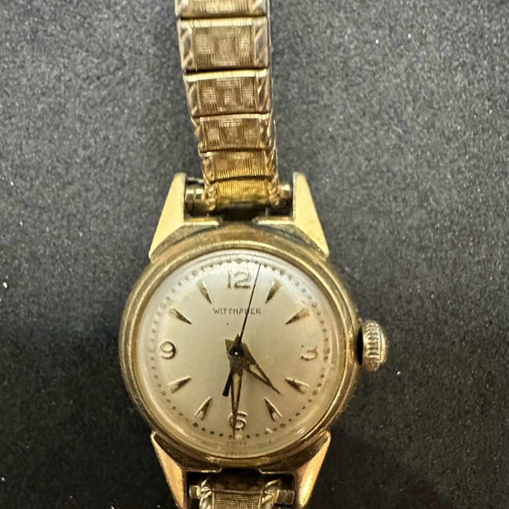 10k Gold Filled Wittnauer Watch - Runs . Vintage